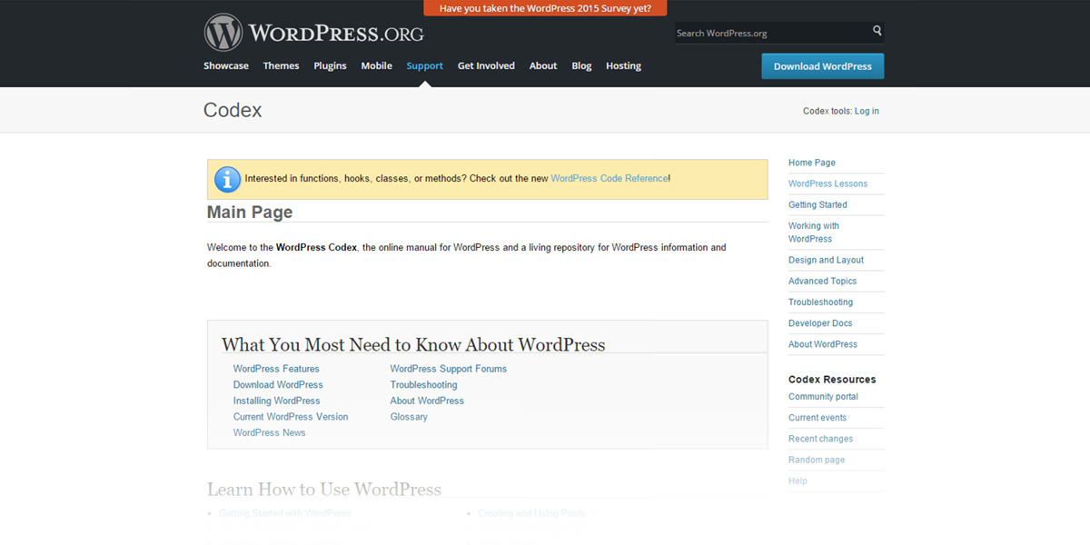 wordpress-learning-codex