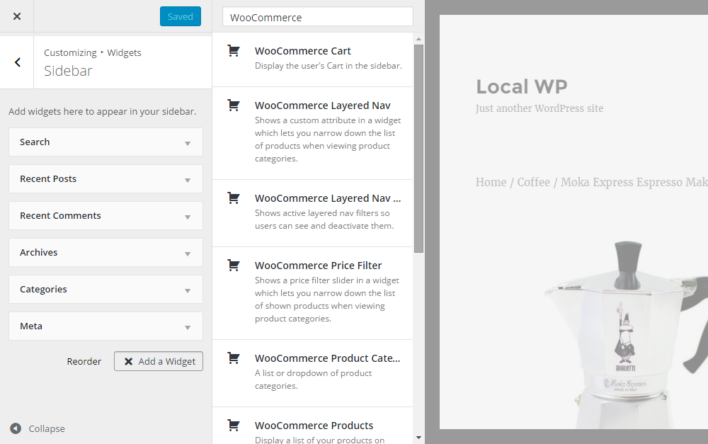WordPress E-Commerce Widgets