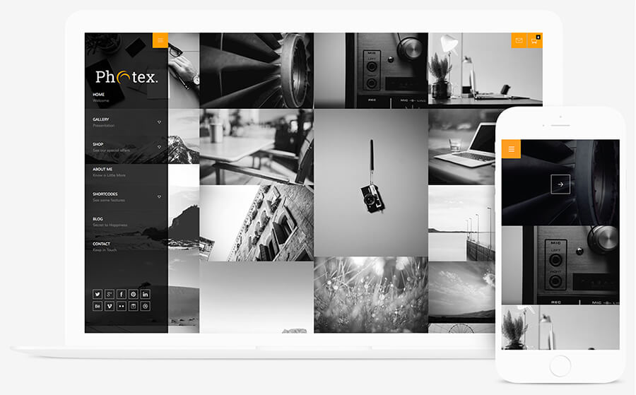 best photography themes: photex