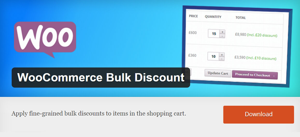 Free WooCommerce extensions: Bulk Discount
