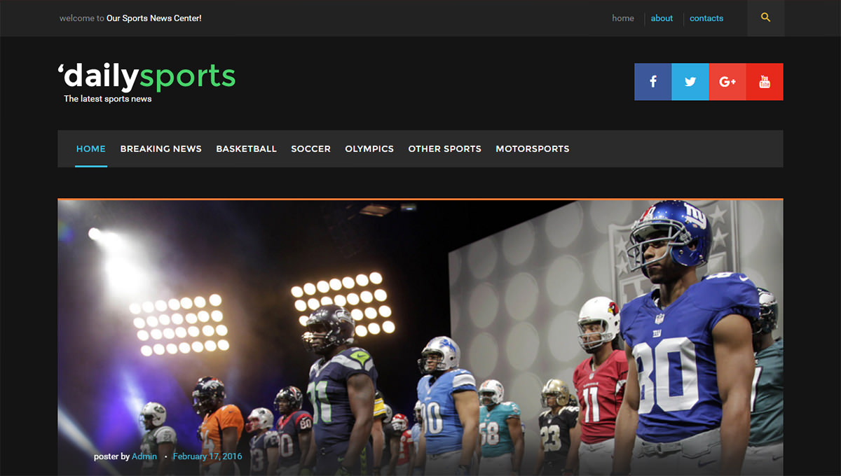 WordPress Sports Themes: dailysports