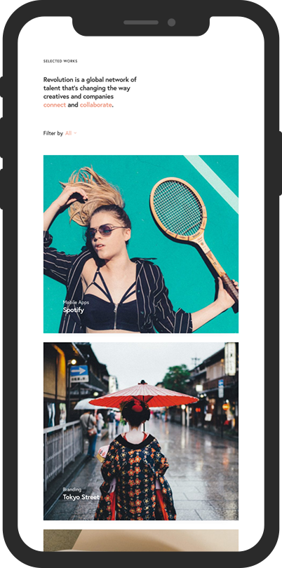 Revolution Premium WordPress Theme Mobile