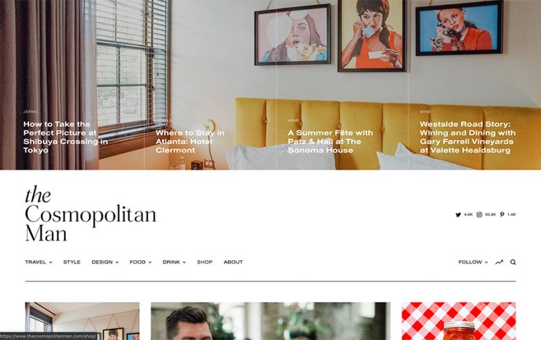 The Cosmopolitan Man WordPress Theme