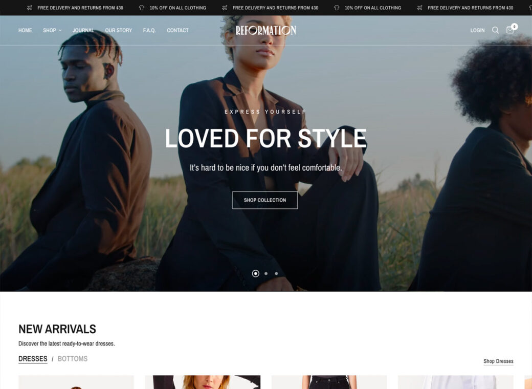 Reformation Premium Shopify Theme